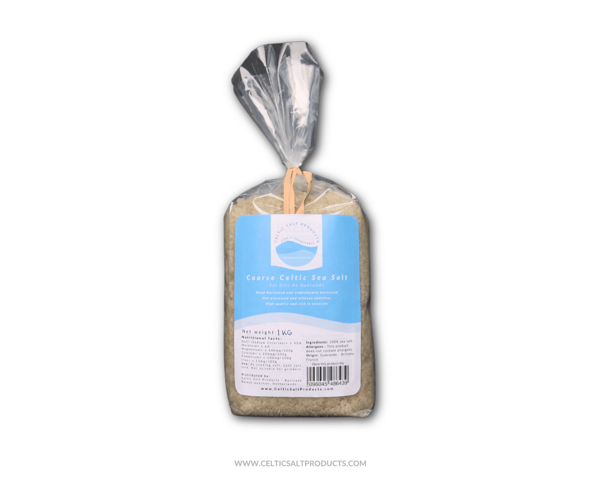 Celtic Sea Salt Flakes-Coarse Dry natural Celtic Sea Salt, Organic mix size