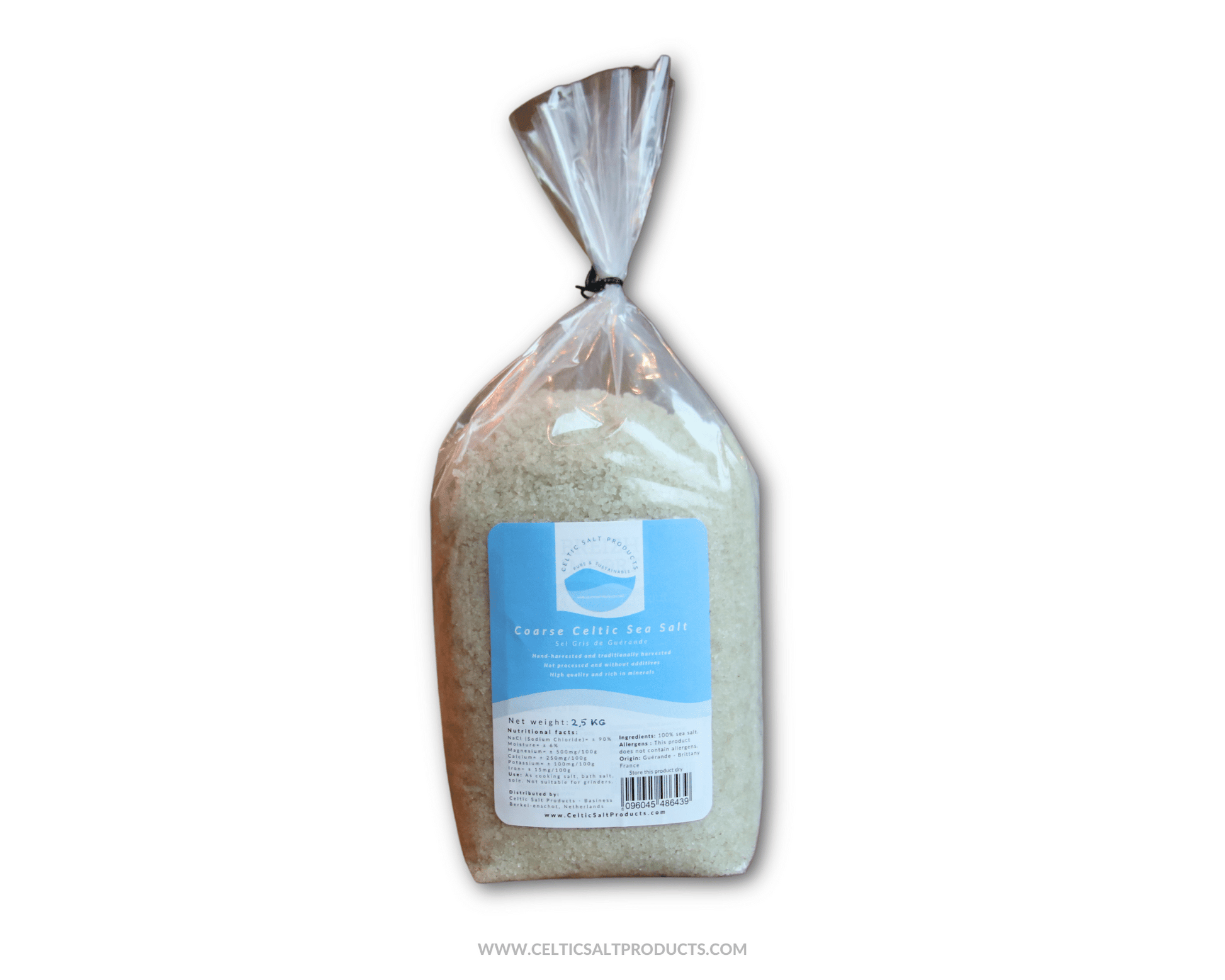 Celtic Sea Salt FIne Dry, Organic mix size Hand harvested sea salt, Celtic  Salt