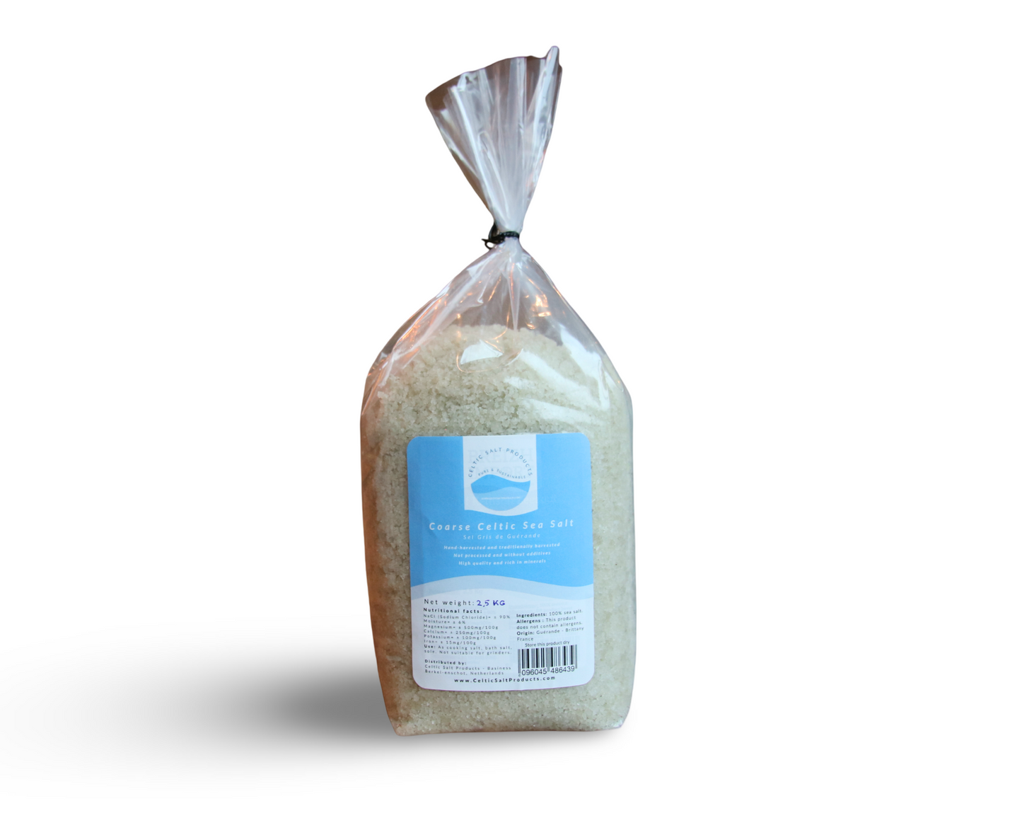 2,5kg Coarse Celtic Sea Salt Organic bag