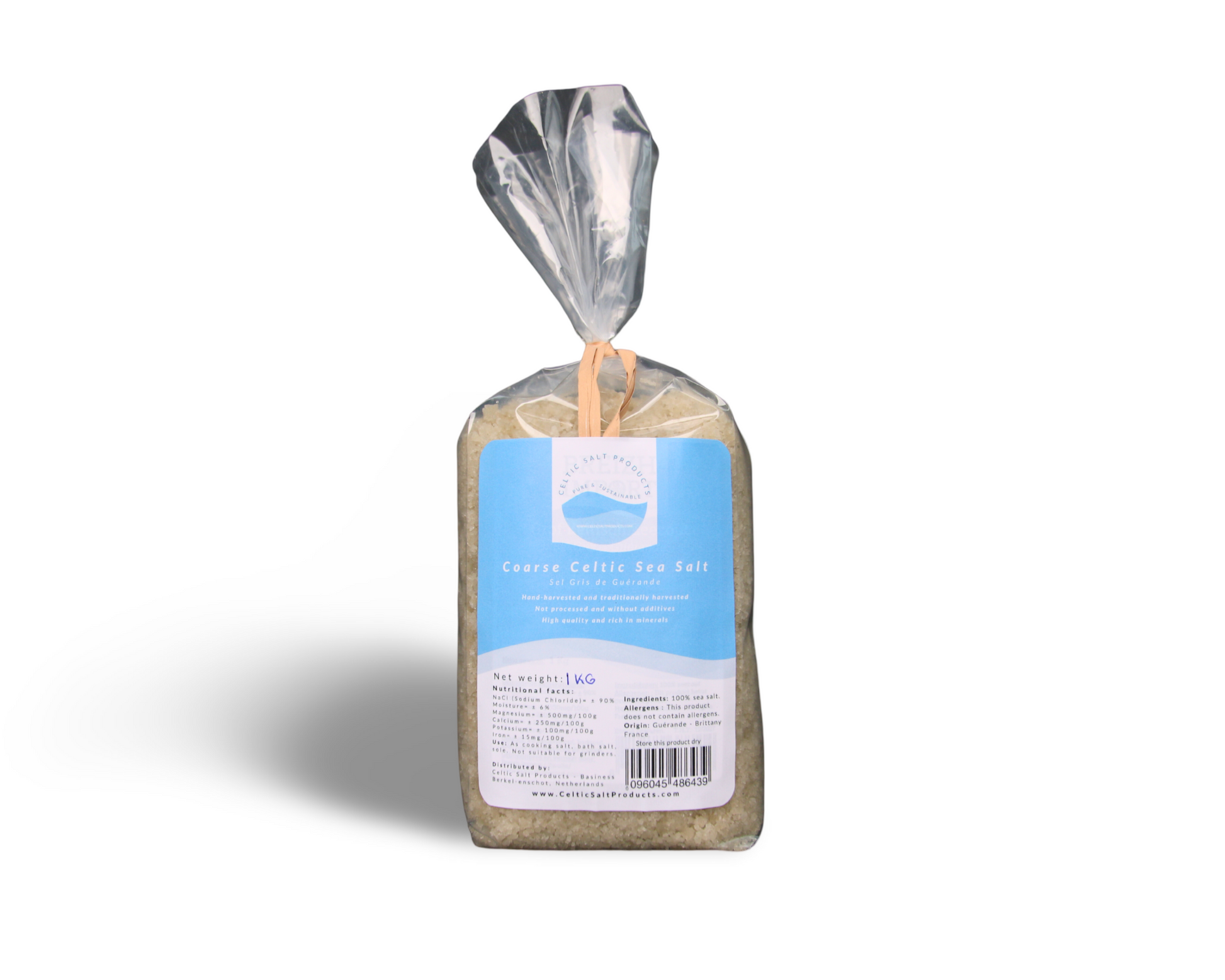 1kg bag of Coarse Celtic Sea Salt Organic