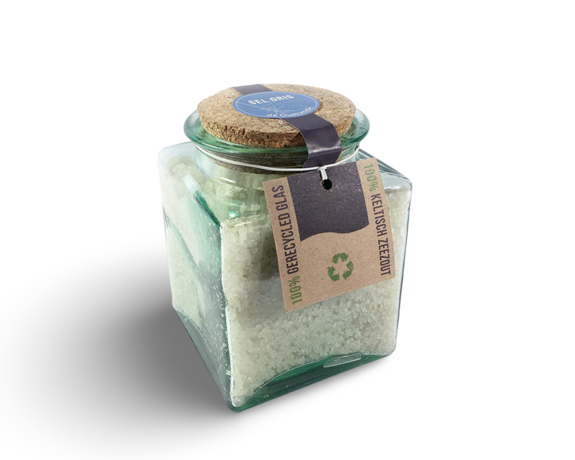 organic celtic sea salt in a glass jar gift