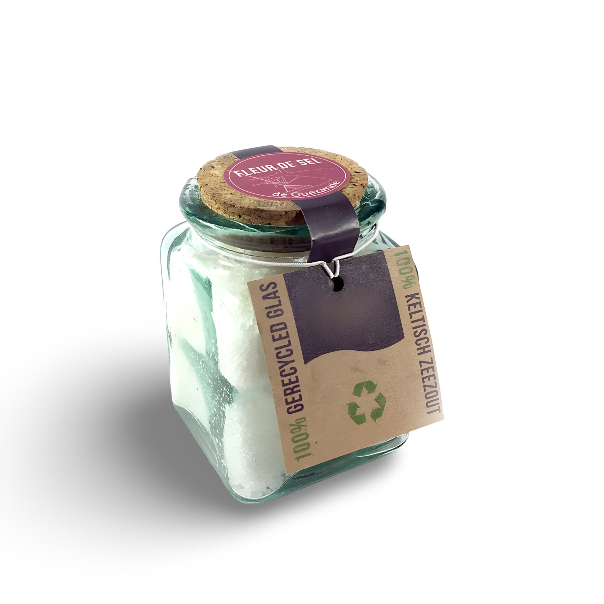 fine ground celtic sea salt in a plastic free glass jar